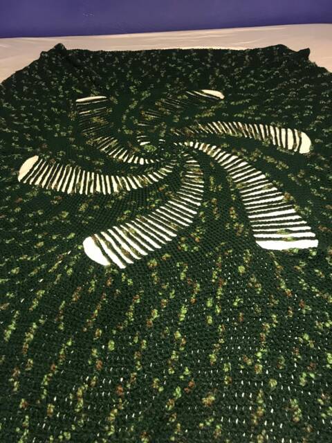 Camouflage Flower Blanket - image 1