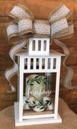 Farmhouse Lantern with Led Candle Included - thumbnail 2