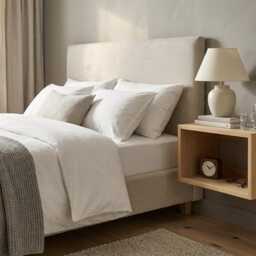 Solid Oak Floating Bedside Table - thumbnail 3