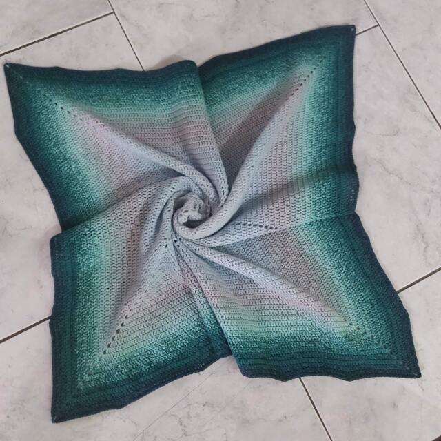 Beautiful Crochet Baby Blanket With Stunning Color Variation - image 1