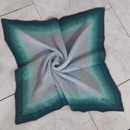 Beautiful Crochet Baby Blanket With Stunning Color Variation - thumbnail 1