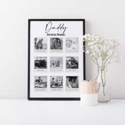 Personalised 9 Photo Family Memory Print, Custom Collage, Memorial Gift, Framed Or Unframed, Christmas Gift Idea, Wall Print - thumbnail 3