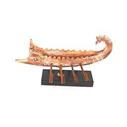 Greek Clay Artwork , Terracotta Bireme 600 Bc , Warship Toy - thumbnail 3
