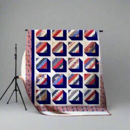 Enchanting Pathway Quilt Pattern - Patriotic Modern Patchwork Throw - PDF - thumbnail 4