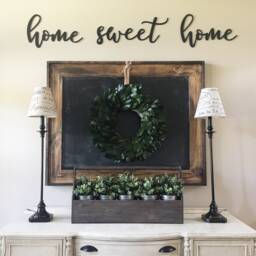 Home Sweet Metal Wall Art - 16 Gauge Steel Sign - thumbnail 2