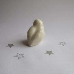 Snow Owl, Barn Owl, White Procelain Ceramics, Handcrafted By Creationm - thumbnail 3
