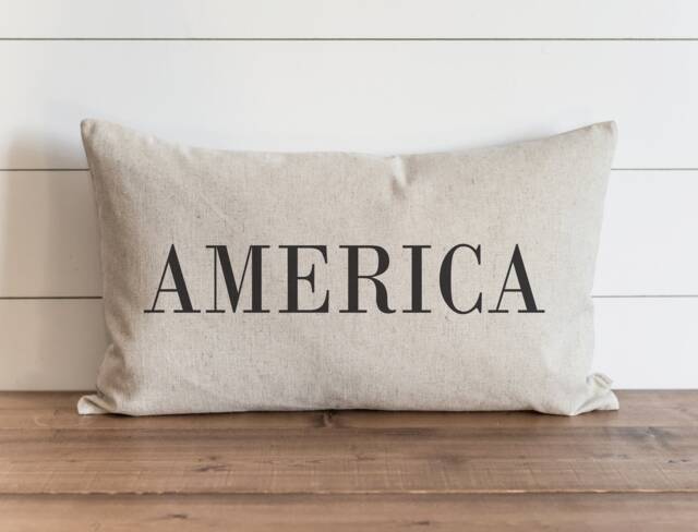 America 16 X 26 Pillow Cover // Summer Everyday 4Th Of July Independence Day Patriotic Gift Accent - image 1