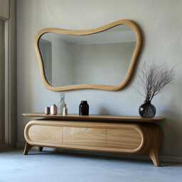 Solid Wood Entryway Bench Rustic Shoe For Hallway Minimal Farmhouse Furniture - thumbnail 2