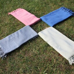 Amethyst - Stonewashed Turkish Cotton Beach Towel, Bridesmaid Gift, Wedding Sarong, Cover Up, Lightweight Bath Towel - thumbnail 2