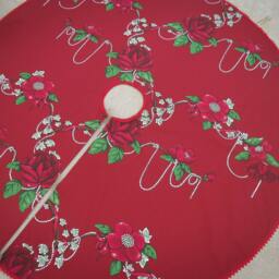 Magnolia Christmas Home Decor Flower Tree Skirt Holiday Xmas Swedish Ornament - thumbnail 2