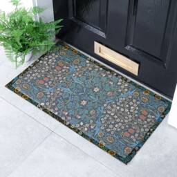 William Morris Tulips Indoor Outdoor Doormat - 70 X 40cm - thumbnail 1