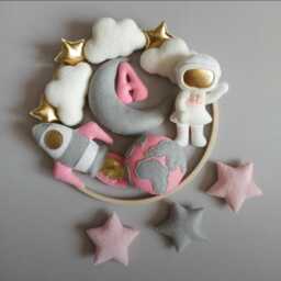 Astronaut Baby Mobile Felt Space Rocket Planets Nursery Decor