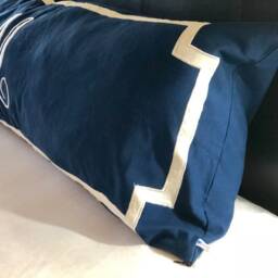 Monogram Long Body Pillow Cove, Personalized Name Case, Lumbar Throw Cover For Bed, Gifts Couples - thumbnail 3
