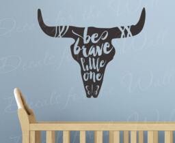 Be Brave Little One Wall Decal Sticker Quote Vinyl Art Kid Room Decor Saying Q28 - thumbnail 1