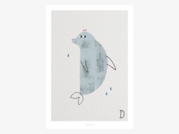 Poster Mural/Abc Kids D Poster, Animal Alphabet, Letters, Children's Room Wall Decoration Room, Art Print, As A Gift - thumbnail 1