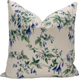 Colefax & Fowler Fuchsia Ultramarine Cushion Cover Pillow Double Sided - thumbnail 2