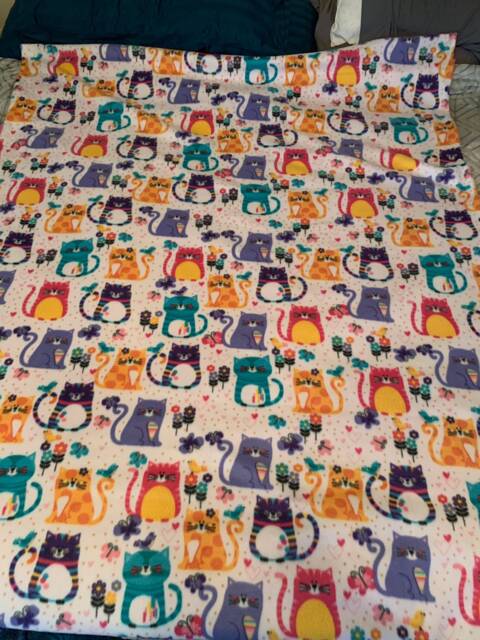 Cat Minky Blanket - image 1