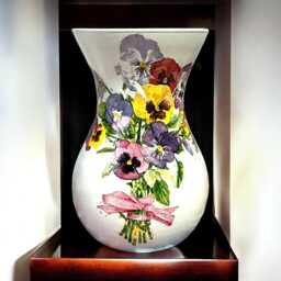 Pansy Vase, Vase For Flowers, Pretty Unique Vases, Gifts, Gift Mum, Anniversary Gift, Flower Her, Decor - thumbnail 1