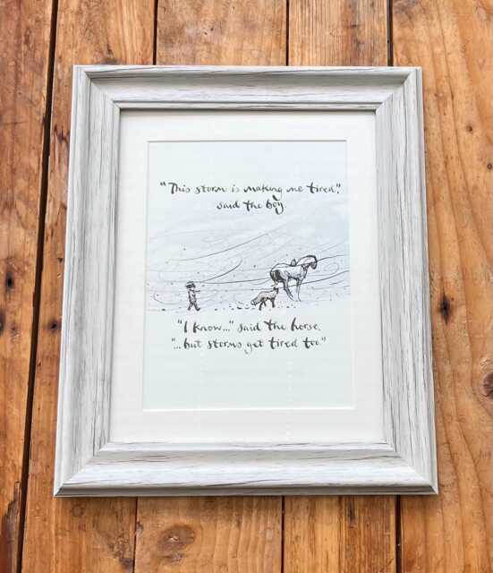 Framed Print From Always Remember - The Boy Mole Fox, Horse & The Storm By Charlie Mackesy