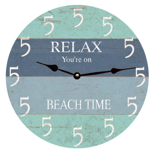 Five O Clock Somewhere Beach Clock - Wall - image 1