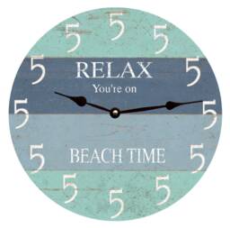 Five O Clock Somewhere Beach Clock - Wall - thumbnail 1