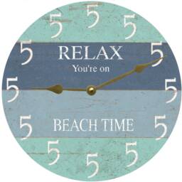 Five O Clock Somewhere Beach Clock - Wall - thumbnail 2