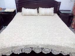 Vintage Style Crochet Lace Bedspread