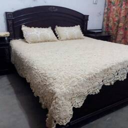 Vintage Style Crochet Lace Bedspread - thumbnail 3