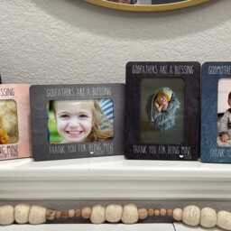 Personalized Godfather Picture Frame Baptism Gift Custom Christening Keepsake For Godparent 4x6 Photo From Godson Goddaughter Godchild - thumbnail 2