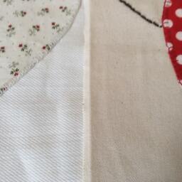 Heart Pillow Cover Creamy White Cotton Denim, Valentine Wedding Decor - thumbnail 4