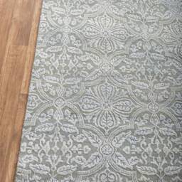 8x10 Rug Grey Silver Design Transitional Wool & Silk #7063 - 242x300 cms - thumbnail 3