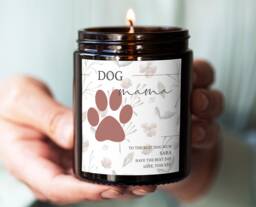Dog Mum Personalised Gift, Mother's Day Pet Owner Custom Candle For Mum, Gift - thumbnail 1