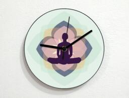 Yoga Hindu Bound Angle - Wall Clock