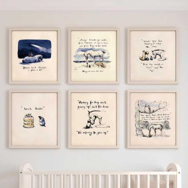 Framed Print Charlie Mackesy The Boy, Mole, Fox & Horse - Perfect For Nursery/Kids Rooms, Newborn Baby High Quality Art Poster - image 1
