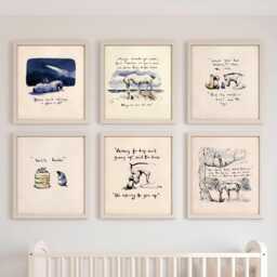 Framed Print Charlie Mackesy The Boy, Mole, Fox & Horse - Perfect For Nursery/Kids Rooms, Newborn Baby High Quality Art Poster - thumbnail 1