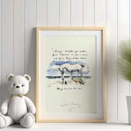 Framed Print Charlie Mackesy The Boy, Mole, Fox & Horse - Perfect For Nursery/Kids Rooms, Newborn Baby High Quality Art Poster - thumbnail 3