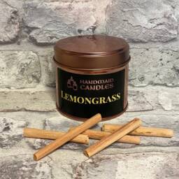Lemongrass Scented Candle, Summer Fresh Garden Thank You Gift For Teacher, New Home Candle Couple - thumbnail 3