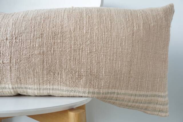 Brown Dot Block Print Mudcloth Hmong Pillow Case - image 1