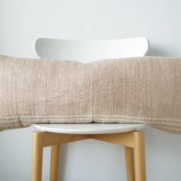 Brown Dot Block Print Mudcloth Hmong Pillow Case - thumbnail 2