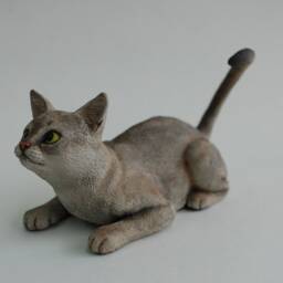 Custom Singapura Cat Figurine(Ready Personalized Pet Portrait - thumbnail 2