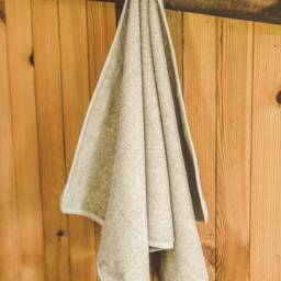 Linen Bath Towel Natural Micro Massage Effect, Sustainable Spa Towel - thumbnail 2