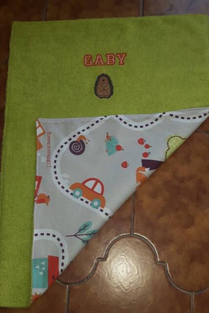 Baby Towel, Changing Table Towel Rings, Personalized Birth Gift Idea - image 1