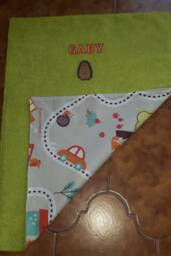 Baby Towel, Changing Table Towel Rings, Personalized Birth Gift Idea - thumbnail 1