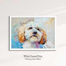 Cockapoo Abstract Oil Painting Framed Print & Canvas Large Sizes Luxury Wall Art Poster Pet Home Decor Interior Dog Lover Gift - thumbnail 3