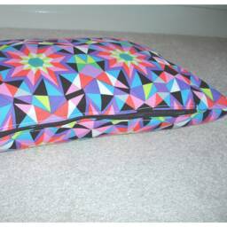 "10x16 Tempur Travel Pillow Cover With Zip 40x26cm Pink Purple Kaleidoscope Blue Green Bolster Oblong Cushion Case Sham Pillowcase 16""x10" - thumbnail 4
