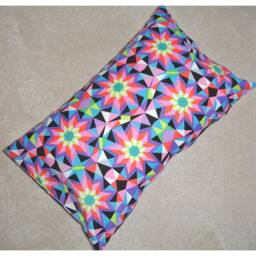"10x16 Tempur Travel Pillow Cover With Zip 40x26cm Pink Purple Kaleidoscope Blue Green Bolster Oblong Cushion Case Sham Pillowcase 16""x10" - thumbnail 3