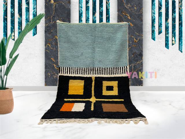 Yakiti - 5X9Ft Moroccan Rug, Beni Ourain Area Modern Wool Living Room Beniourain Handmade Soft Carpet, 156 cm X 267 - image 1