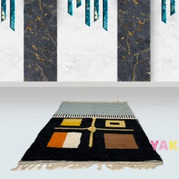Yakiti - 5X9Ft Moroccan Rug, Beni Ourain Area Modern Wool Living Room Beniourain Handmade Soft Carpet, 156 cm X 267 - thumbnail 2