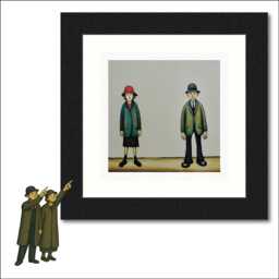 A Couple Art Print, Lowry Style, Anniversary/Wedding Gift, Unique Gift. Available Framed Or Unframed - thumbnail 1