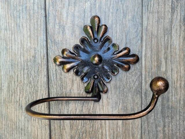 Toilet Paper Holder - Pick Your Color Tissue Bathroom Tissue Tp Hanger Hardware Tuscan Fleurdelisjunkie - image 1